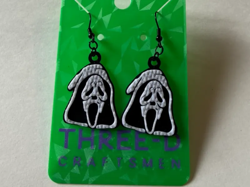 Knit Scream Earrings