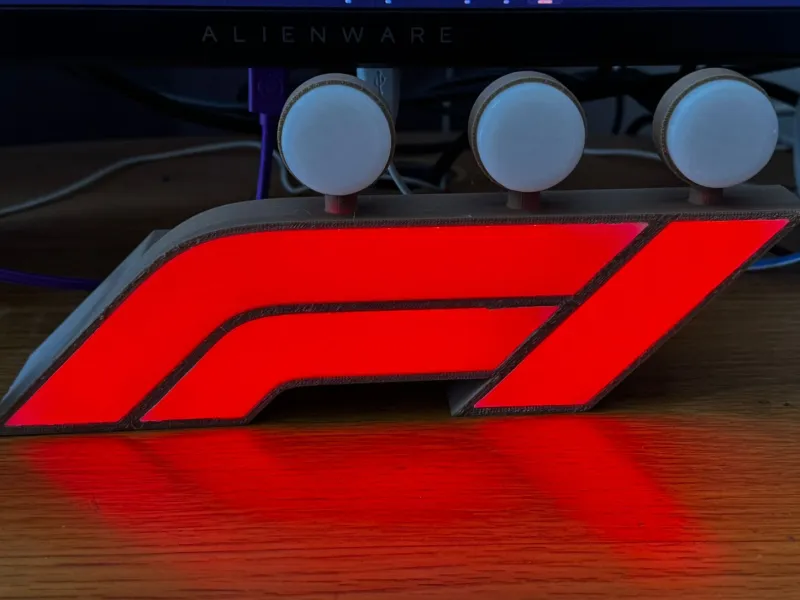 F1 Lamp with bulbs