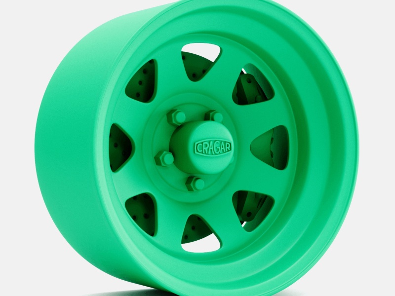 15x8 Cragar Nomadホイールおよびブレーキ