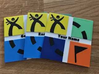 Geocaching Name Card (6 Colors) – Editable Username