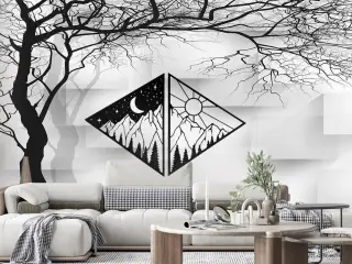 WallArt Universe Stars Nature 1+2