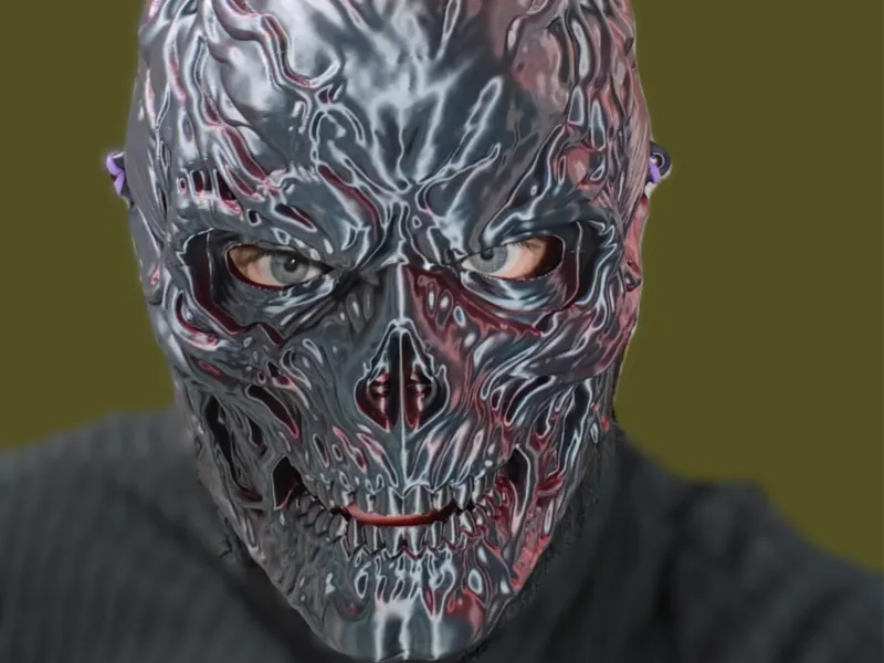 Vecna-Maske - Stranger Things Halloween Cosplay