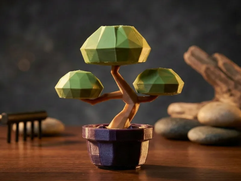 Low Poly Desktop Bonsai
