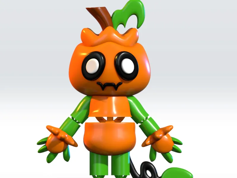 Flexi Groudy Dandys World 3D Model STL 3mf Multicolor Fanart