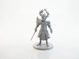 Mischievous Elf Warrior Figurine Fantasy 3D Printable
