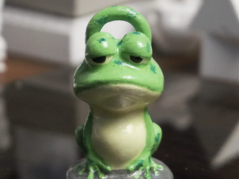 Melting Pepe Frog Keychain