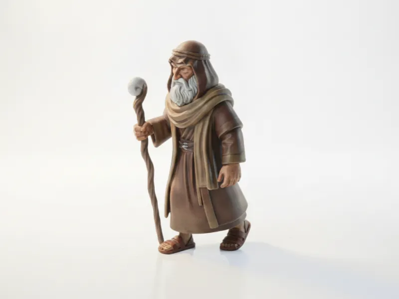 Vader Abraham Bijbels Figuur Standbeeld 3D Printbaar