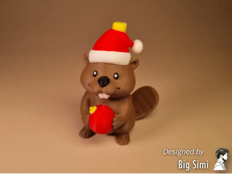 Christmas Beaver Bauble