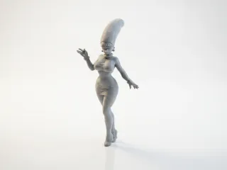 Marge Simpson Figurine Cartoon Character 3D Printable