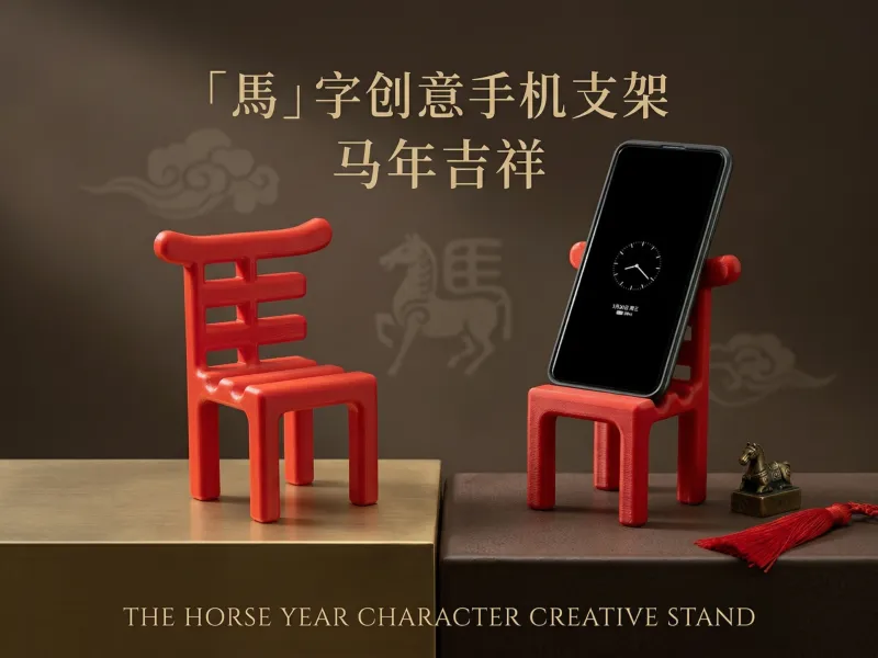 马年手机支架