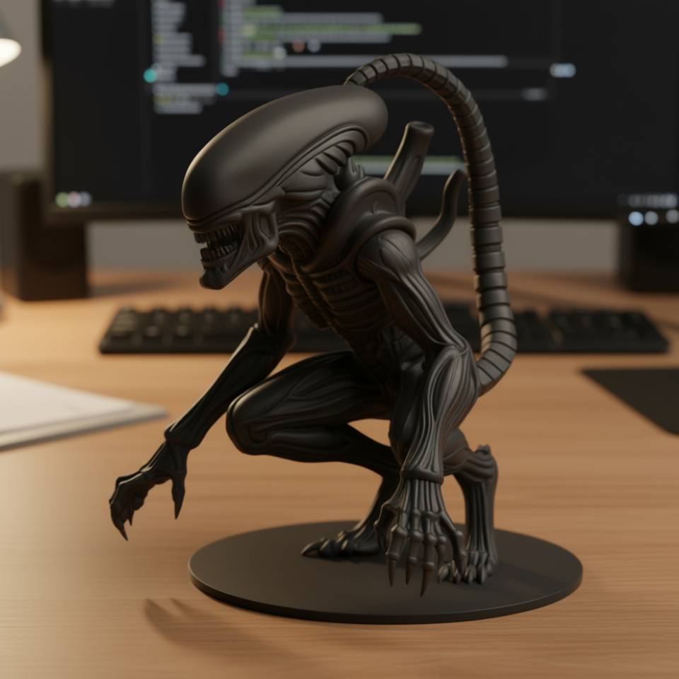 Xenomorph Style Miniature - Miniatures - PLA - 3D printed product
