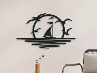WallArt - Sea Ship Birds