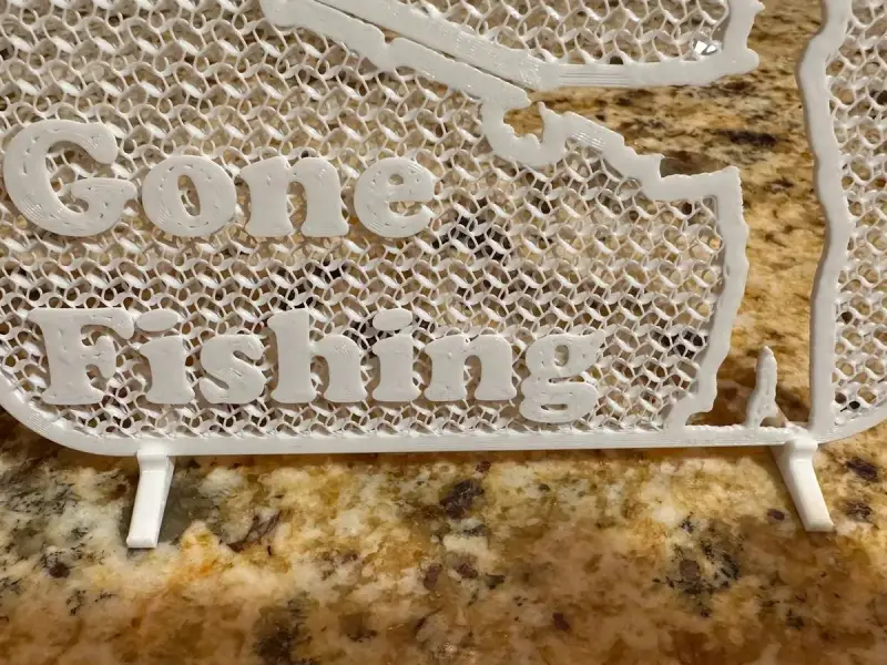 Gone Fishing Sign (Remixed)