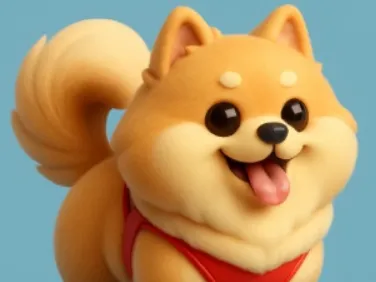 Cute Chibi style pup