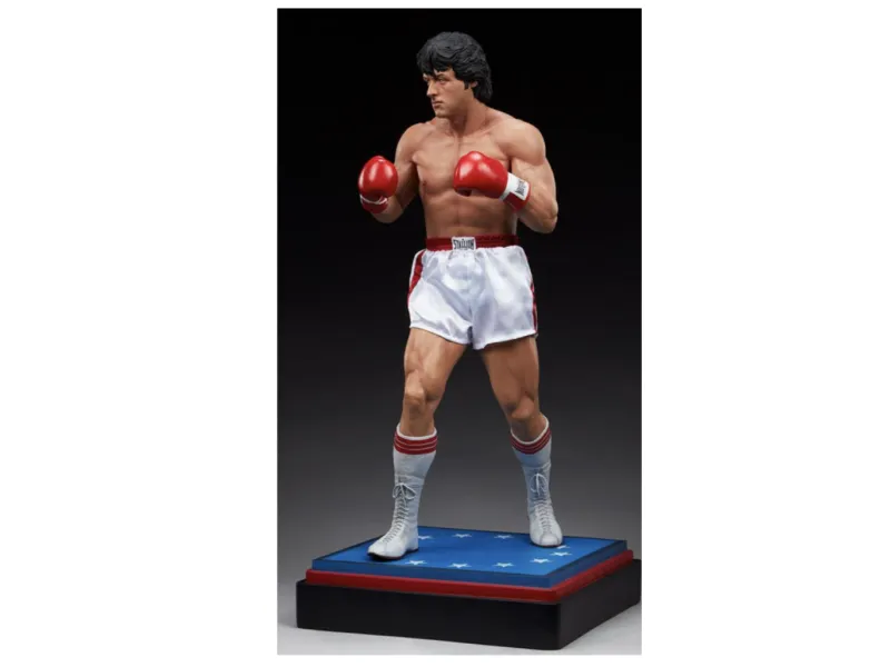 Realistic 3D Rocky Balboa Boxing Statue