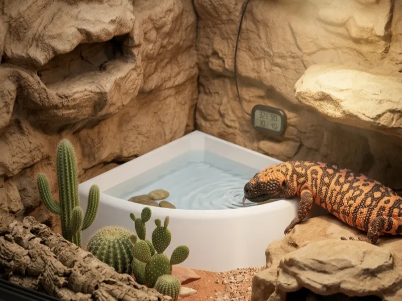 Reptile Large Corner Water Bowl Heavy-Duty