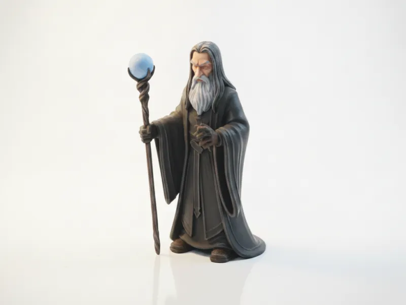 Saruman Beeldje In de Ban van de Ring 3D Printbaar