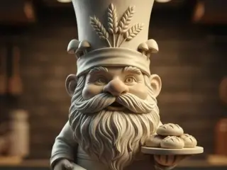 Gnomo Padeiro ( Baker Gnome)