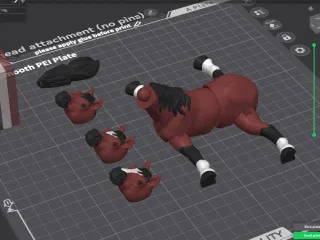 Horse the lifelike flexi toy 65 (Pins + SNAP)