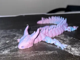 Dragonsnake Keychain! - Articulated - Print in Place