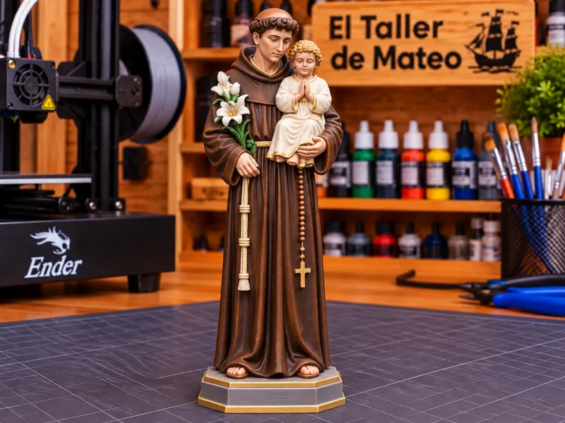 San Antonio de Padua con Niño Jesús – El Taller de Mateo