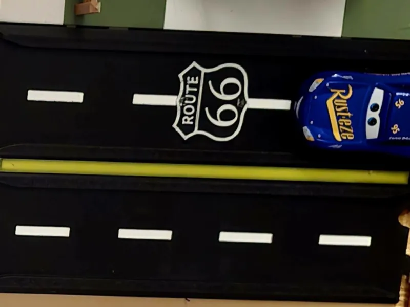Custom Racing Track Route 66 for 1:55 Scale Toy Cars