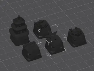 Samurai keycaps