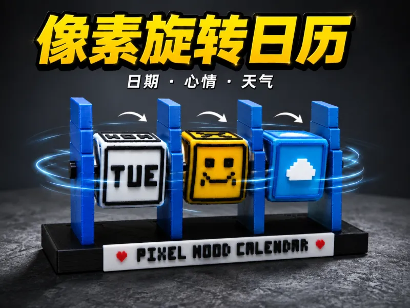 像素旋转日历
