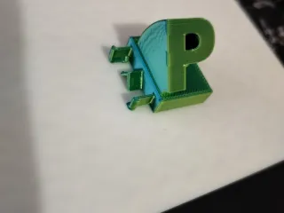 3D Name from letters - Standard font