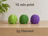 Cute Mini Cabbage Buddy | Fast Support-Free 3D Print-0
