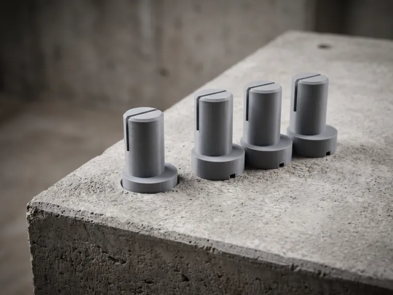 Bench Dog Set for 20mm Holes - Cam Dog, Stop, Low Profile