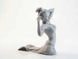 Beach Babe Female Figurine 3D Printable