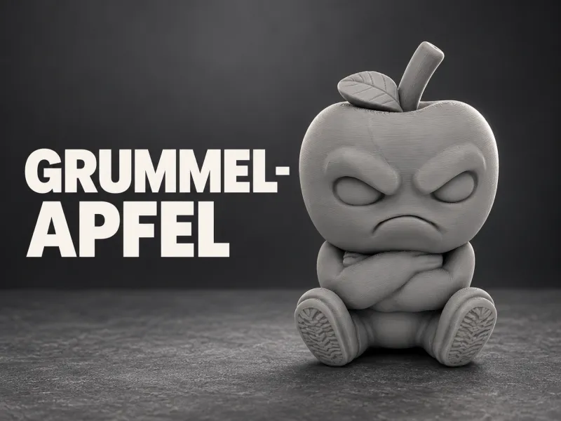 Grummel-Apfel – Figura Decorativa Sentada