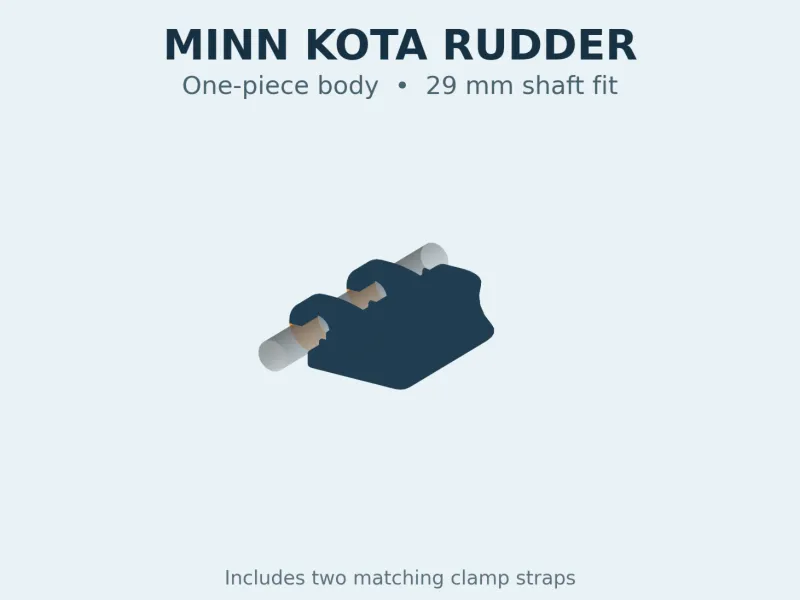 Minn Kota 36 lb Trolling Motor Rudder – 29 mm Shaft