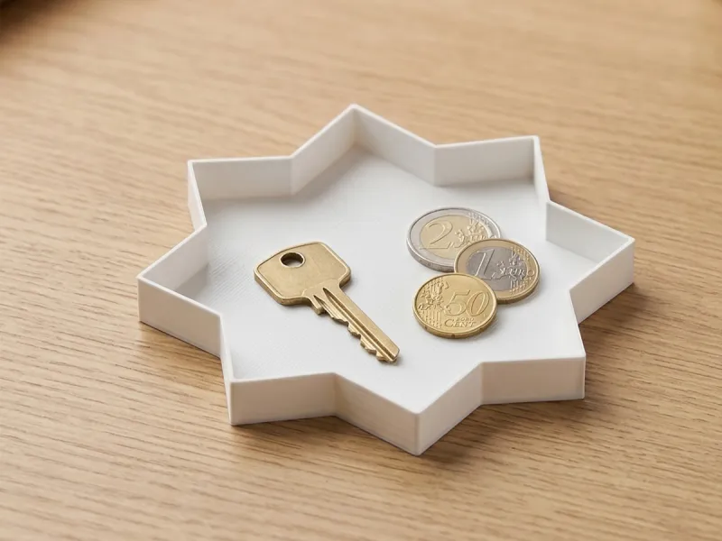 Minimalist Desk Organizer – Key Holder, Phone Stand & Wallet