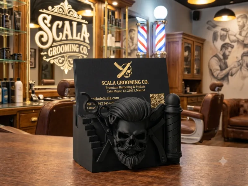 Soporte para Tarjetas  de Barbero