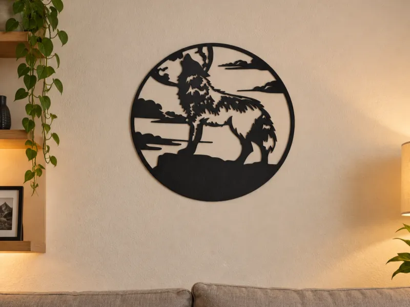 wolf wall 2D ART
