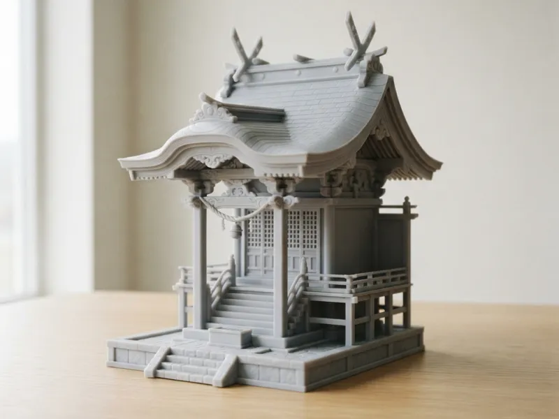 Miniature Wooden Shrine v1