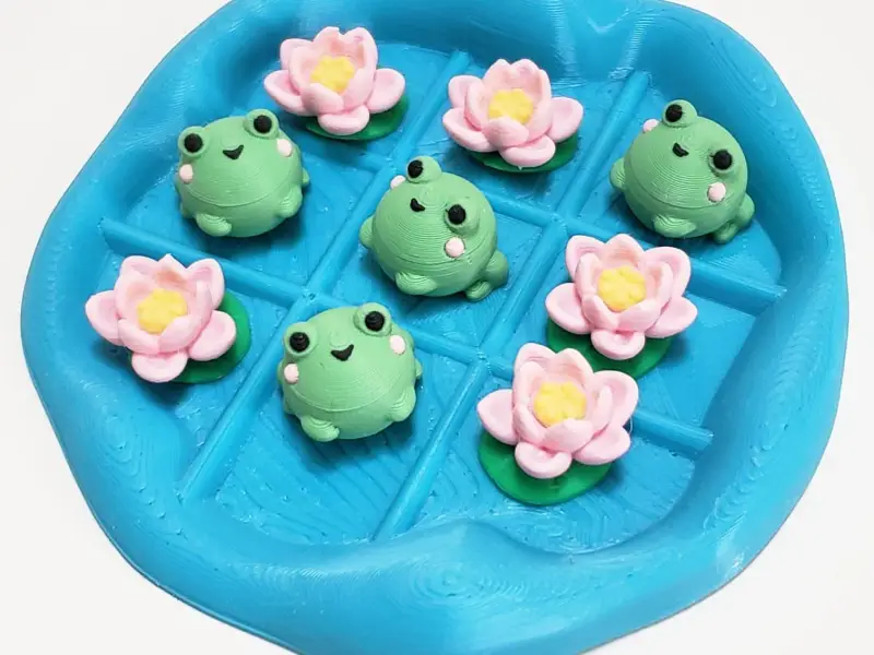 Tic Tac Toe - Pond (Frog and Lotus)