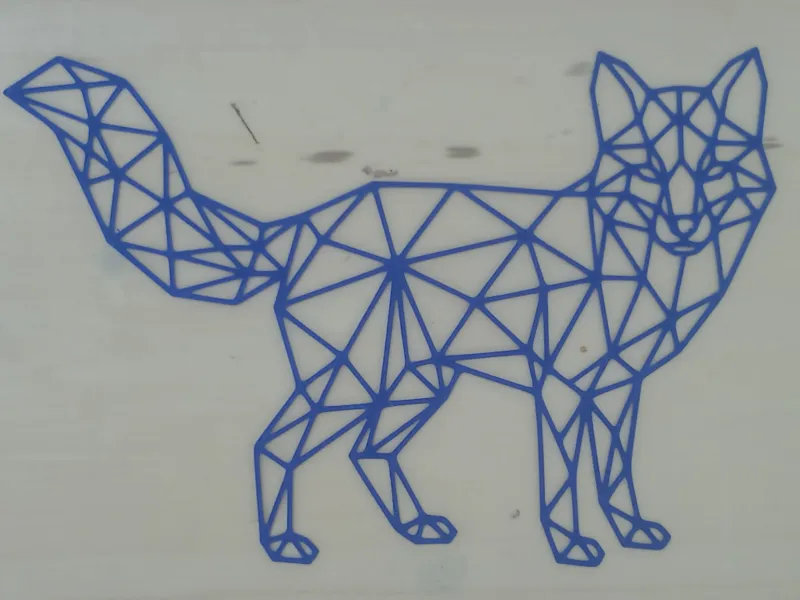 Fox Lowpoly WallArt