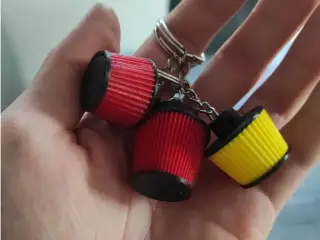 Air filter keychain