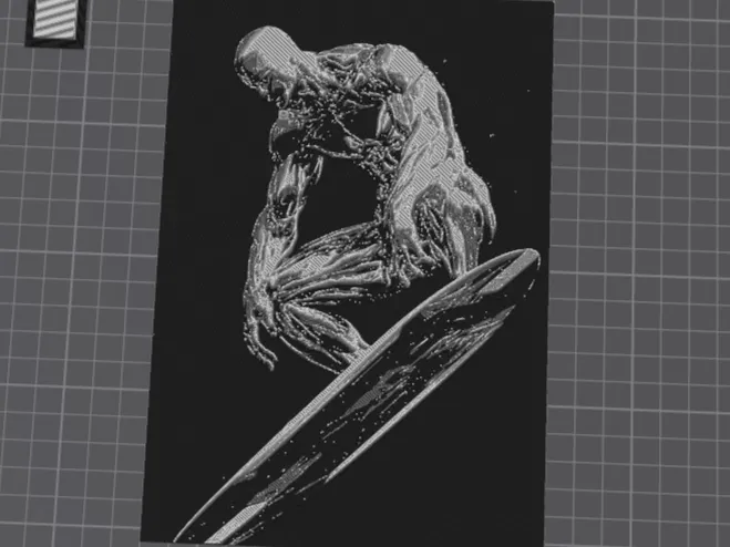 Silver Surfer Hueforge Relief