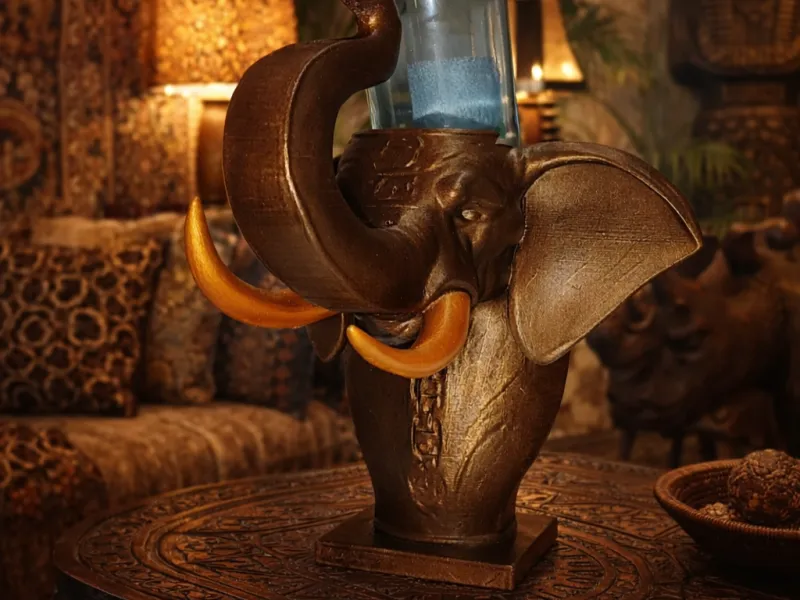 Elephant wine holder