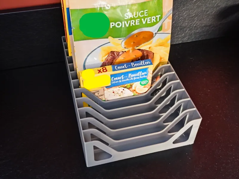 Organizzatore per bustine di salsa e brodo