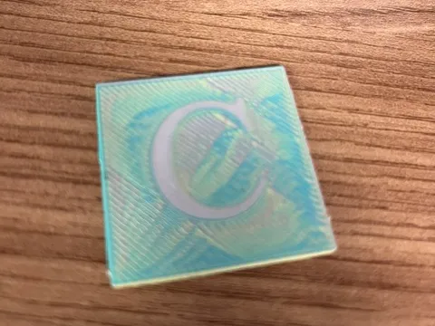 Porta-copos com Monograma (Quadrado)-C