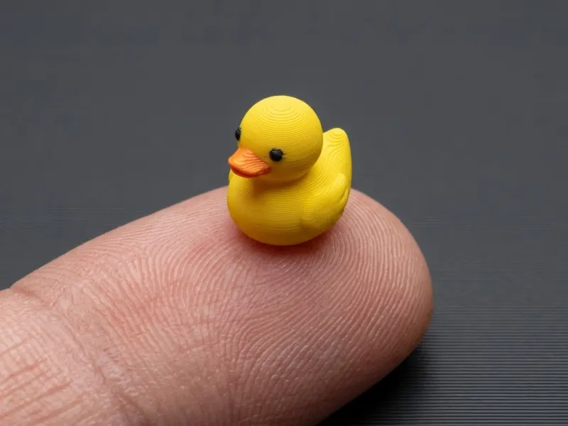 小黄鸭迷你模型