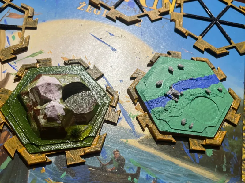 Mapa de elementos 3D de Catan