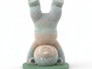 Playful Knitted Handstand Bunny – Noah 0x03