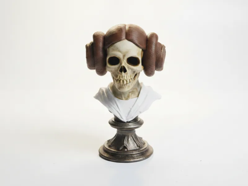 Princess Leia Skull Bust Star Wars Collectible 3D Printable