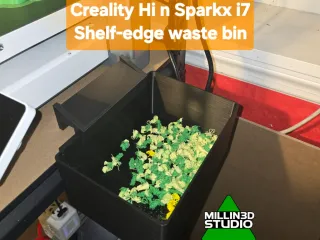 Creality Hi and Sparkx i7 Shelf-edge Hanging Purge bucket